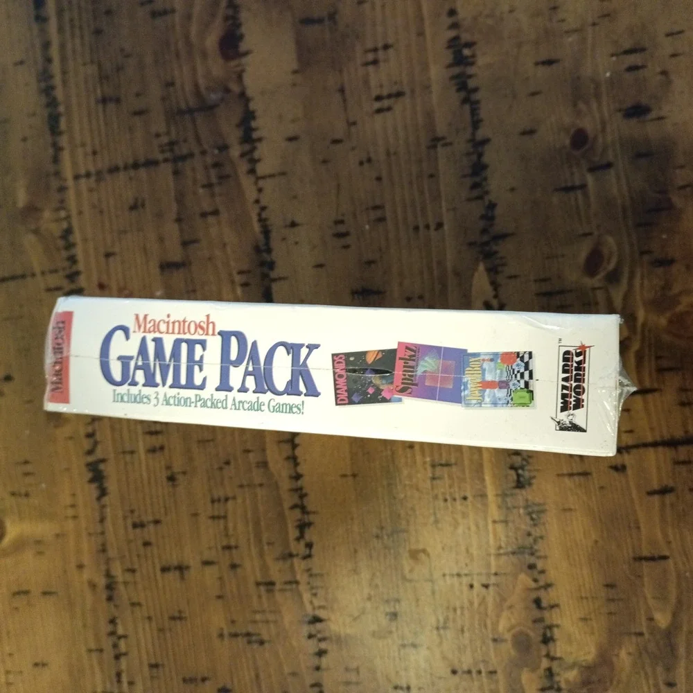 Vintage Macintosh Game Pack WizardWorks Diamonds Sparkz JewelBox NEW SEALED NOS